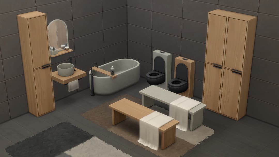 Галерея мода Набор для ванной комнаты Serene Bathroom #1